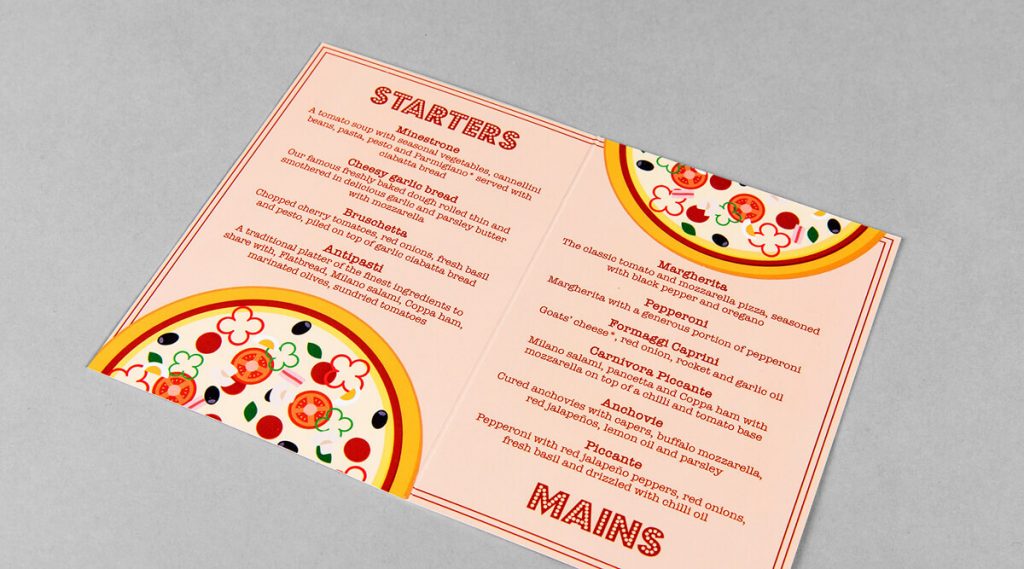 Menu Designing